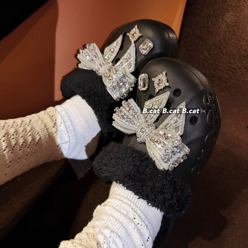 【Galaxy Butterfly Wings】Original Croc Shoes Bowknot Accessories Shoe Decorations Compatible with Shoe Buckle Decoration