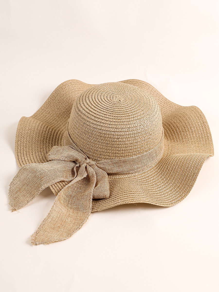 Sombrero de paja de playa sombrero de paja de ala grande femenino vacaciones de verano protección solar sombrero de playa sombrero de sol sombrero de paja