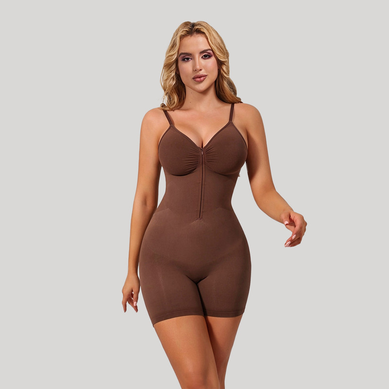 Cross-Border Tk Amazon Beauty Back-Lifting and Hip-Lifting Strapless Tummy Control Slimming Seamless High-Elastic One-Piece Shapewear Zipper Vest Style Cross-Border Tk Amazon Beauty Back-Lifting and Hip-Lifting Strapless Tummy Control Slimming Seamless High-Elastic One-Piece Shapewear Zipper Vest Style
