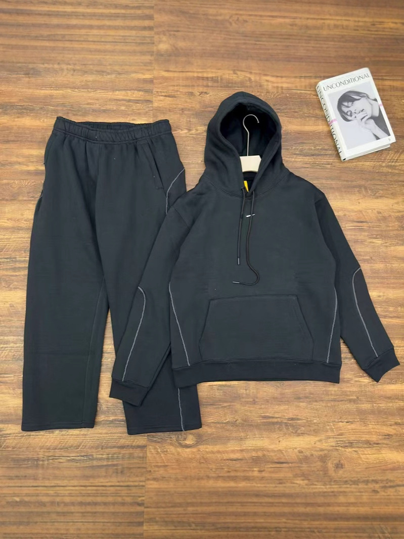 Nocta marca compartida SS24 otoño e invierno logo estampado vellón con capucha suéter versión asiática traje masculino y femenino