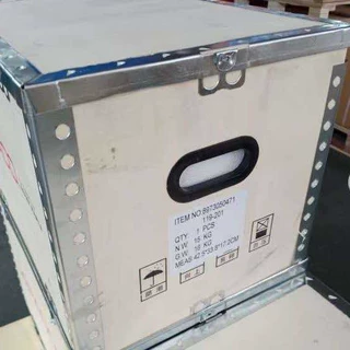 免熏蒸出口木箱可拆卸刚带箱胶合板打包物流运输箱实木围板箱定制