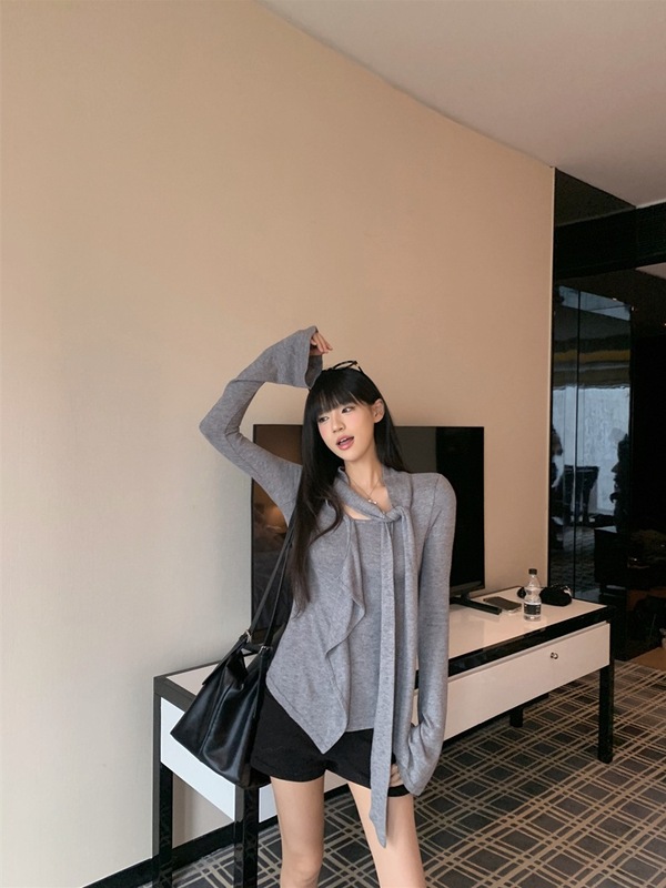 2025新款设计感黑色翻领西装外套女装秋季复古宽松中长款西服上衣|undefined
