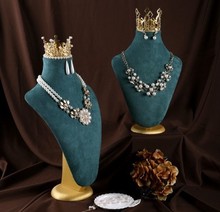 项链展示架脖子立式 首饰展示架模特首饰架人形 公主欧式创意摆件