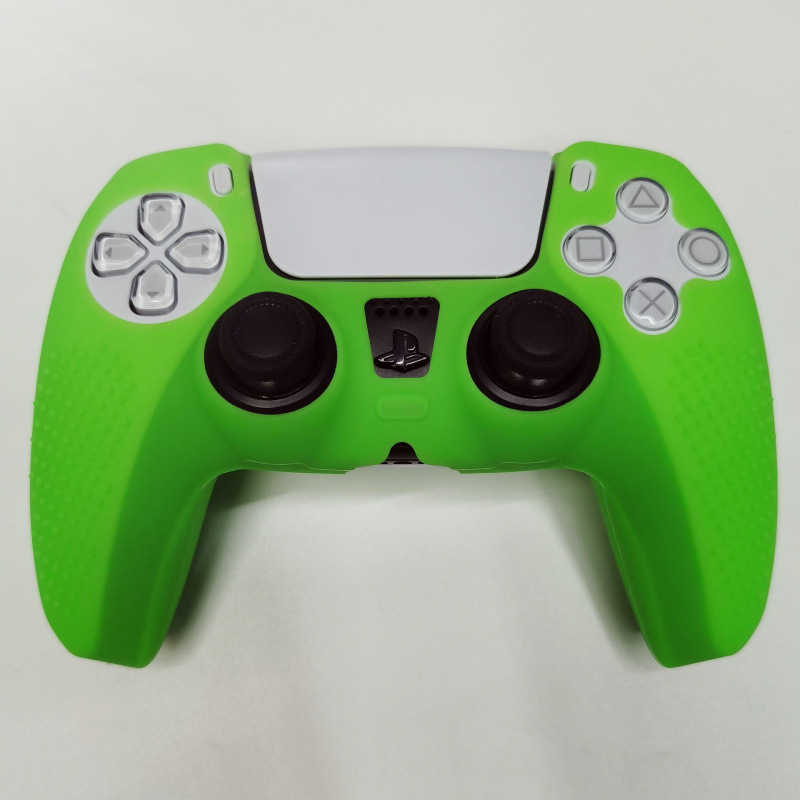 Adecuado para Black Myth Goku PS5 Gamepad Funda protectora de silicona con puntos antideslizantes Puro color mezclado camuflaje inalámbrico