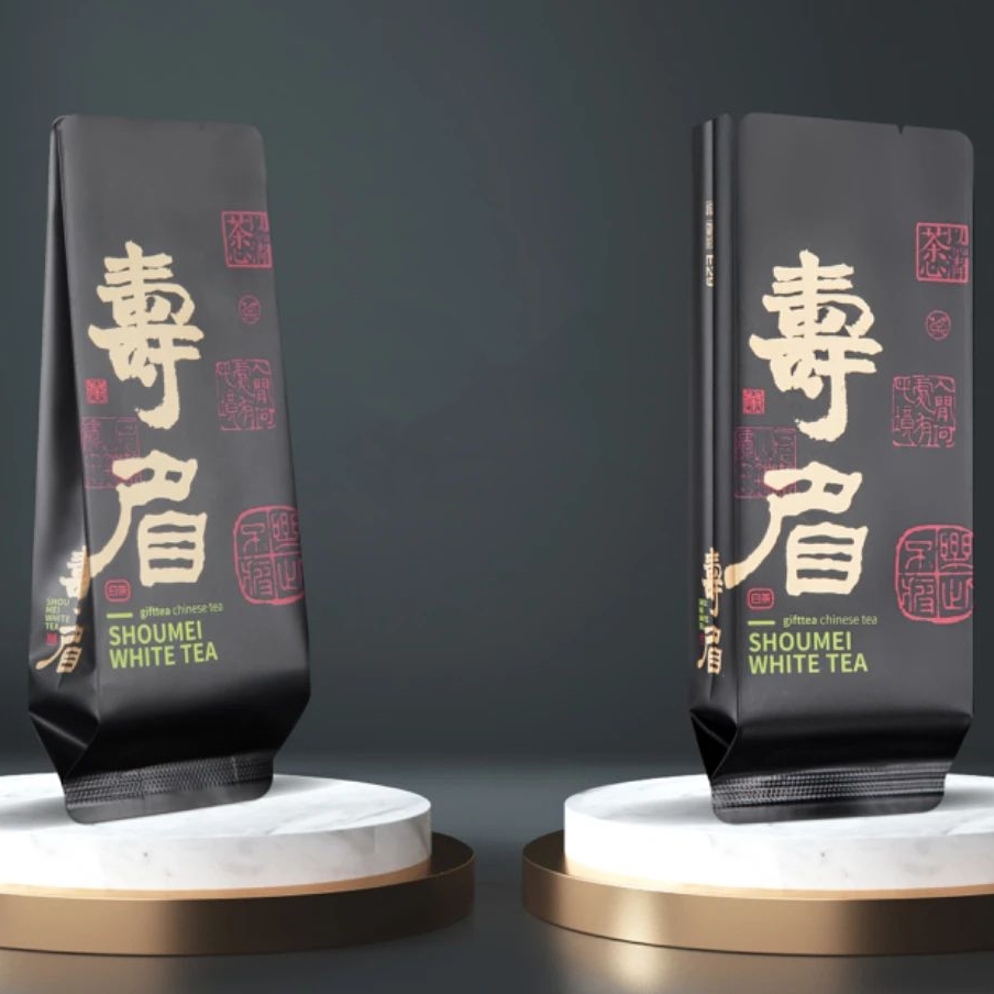 Fuding té blanco peonía blanca edición pública bolsa de burbujas gruesa aguja de plata blanca bolsa de té salvaje de montaña 15 cm de largo