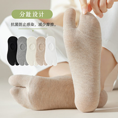 女性用夏用薄手分割つま先ソックス、クロス防止、耐磨耗、浅口ソックス、分割つま先ソックス、二本指ソックス、諸吉靴下