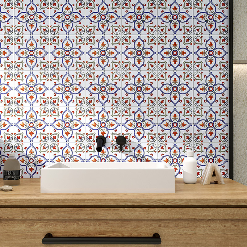 Nordic 200 x 200 Designer Kitchen Balcony Wall Tile Vintage Embossed Face Toilet Bathroom Tile