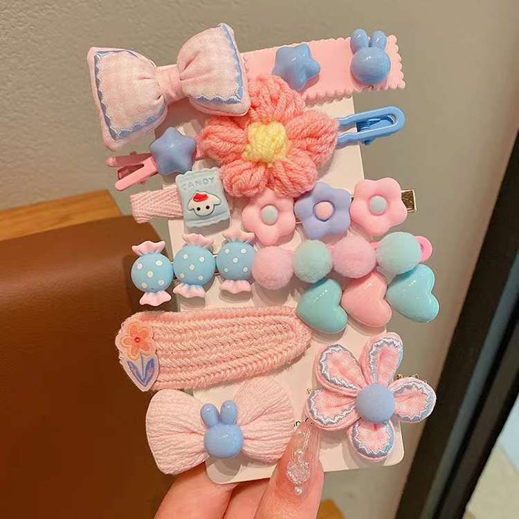 Tocado de horquilla para niños clip de flequillo para niñas clip lindo para niñas 2023 Nuevo bebé pequeño clip de horquilla accesorios para el cabello