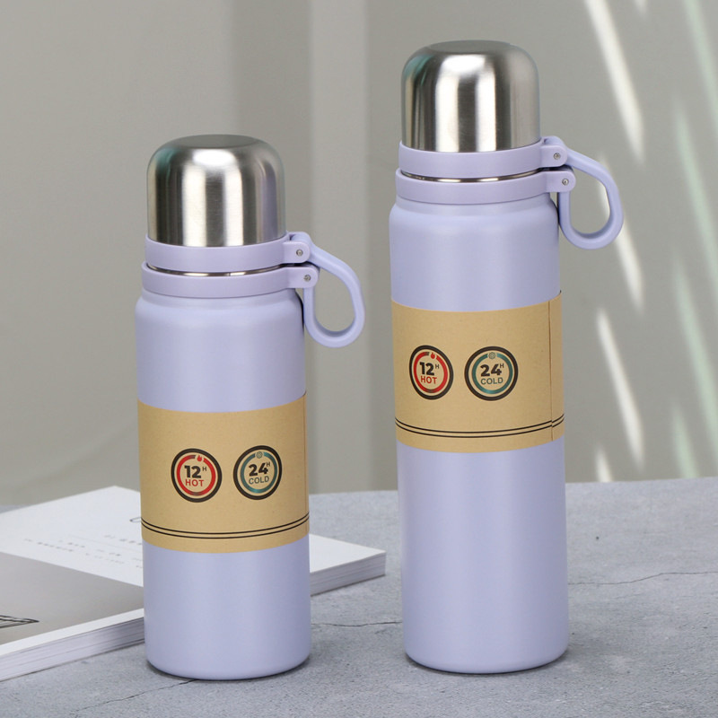 Taza de aislamiento térmico de gran capacidad para hombres y mujeres taza de agua deportiva cubierta de acero hervidor de agua al aire libre taza de acero inoxidable portátil comercio exterior transfronterizo