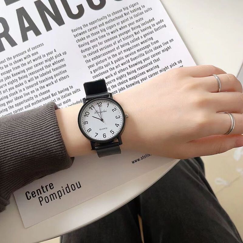Special for Students Examination Junior High School Students High School Students Simple Light Luxury Niche Fashion Couple Pointer Quartz Watch Watch