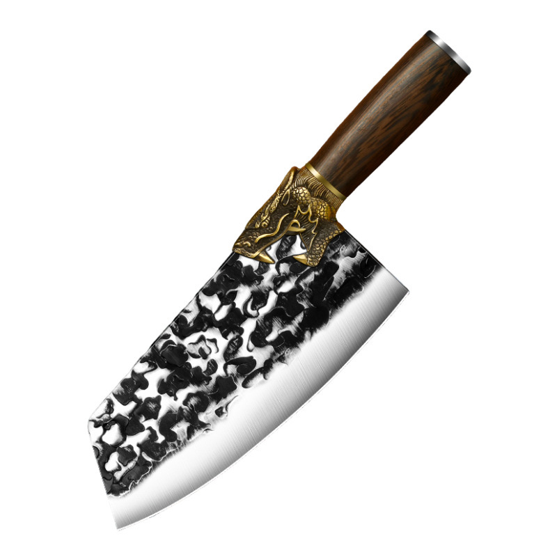 Cuchillo afilado de acero forjado cocina chef cuchillo de cocina cortador de acero inoxidable súper rápido