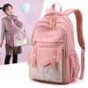 new pattern Bags for children pupil Junior school student leisure time capacity schoolbag Korean Edition Western style girl Backpack Cross border