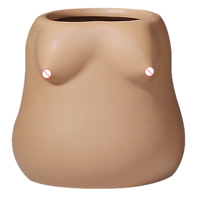 Estilo nórdico Cuerpo Humano cerámica florero decoración sala de estar hogar artesanía pasillo modelo habitación figura modelo obra de arte