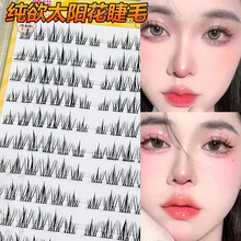 大容量120簇免胶假睫毛自然妈生款眼睫毛单簇分段式漫画小恶魔批