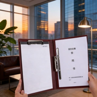 a4文件夹皮质多功能商务办公资料会议本呈阅合同签约夹可定印logo
