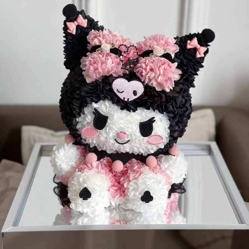 バレンタインデー永生花クロミかわいいアクリル真花置物七夕は彼女の誕生日プレゼント卸売りをします。|undefined