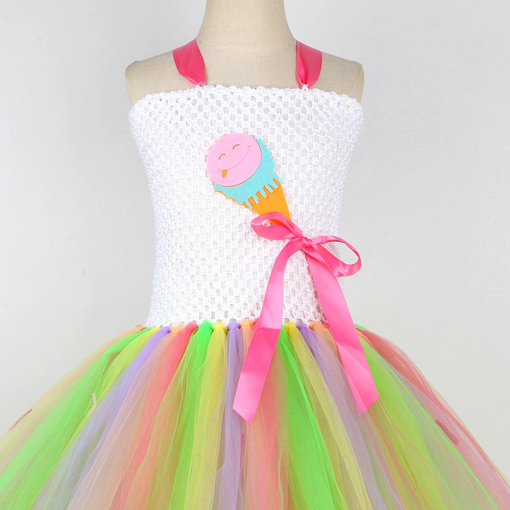 Children's fruit rainbow evening dress, for import
