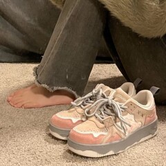女性用サマーアイススタイルスニーカー、女性用レトロハイエンドシューズ、女性用カレッジスタイル厚底ニッチカジュアルシューズ
