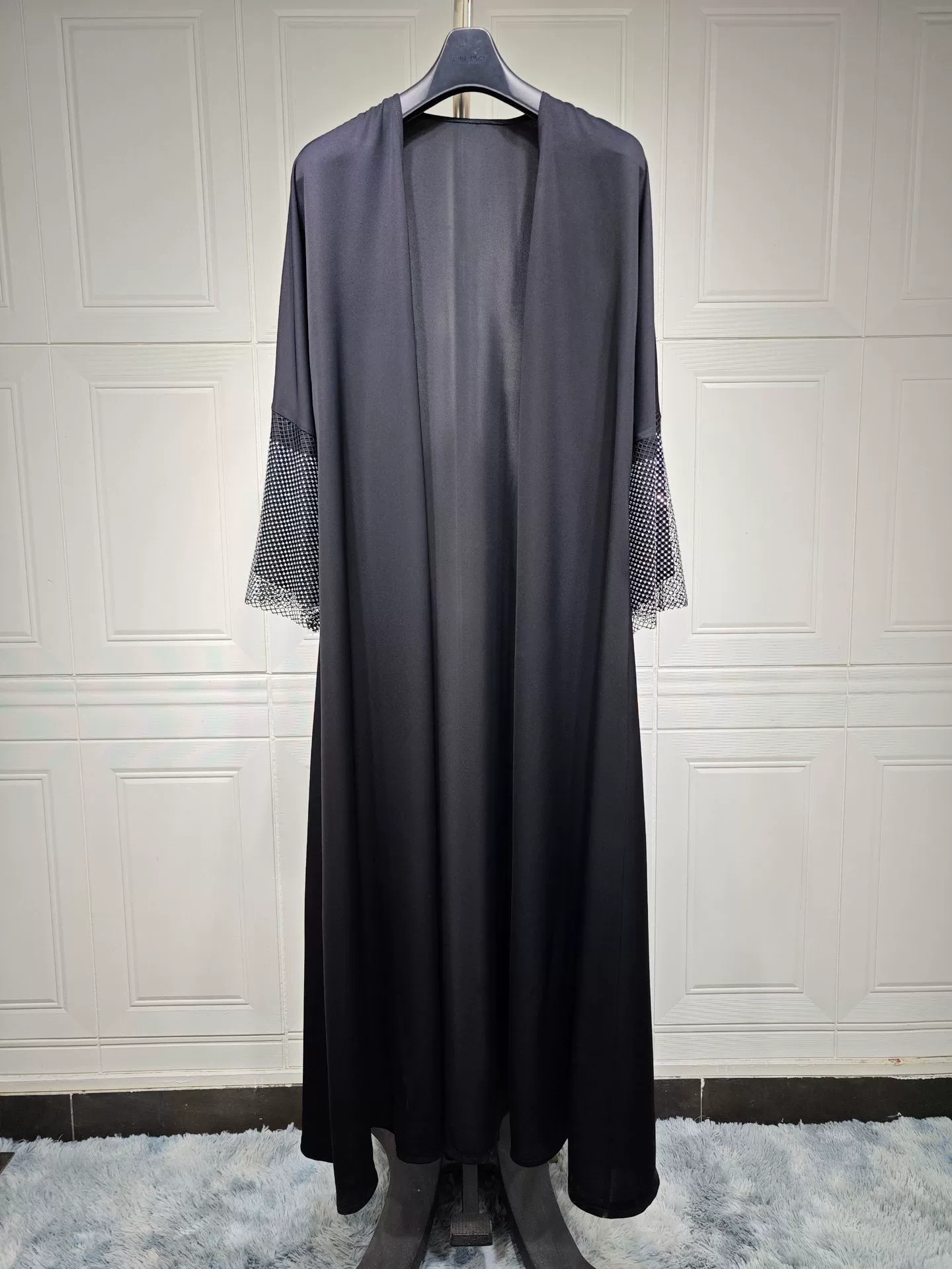 MQ085 Ближний Восток эксклюзивно для Super Ri Nidab Hot Selling Craccirt ABAYA мусульманское перекрестие эластичное бурение плащ