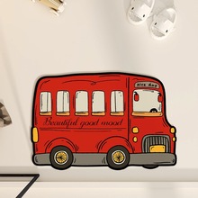 浴室地垫吸水防滑脚垫硅藻泥厕所地毯卫生间门口垫子卡通汽车家用