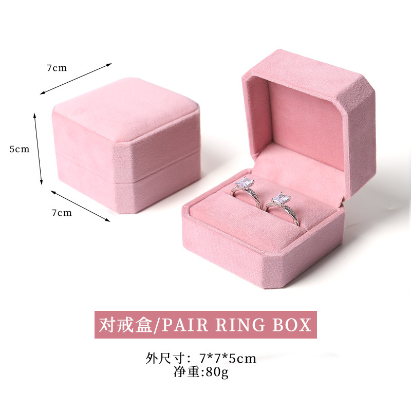 Nuevo joyero octogonal de terciopelo, caja para pendientes y anillos para el 25 aniversario, caja para guardar collares, pulseras y brazaletes con un toque de alta gama. image 18