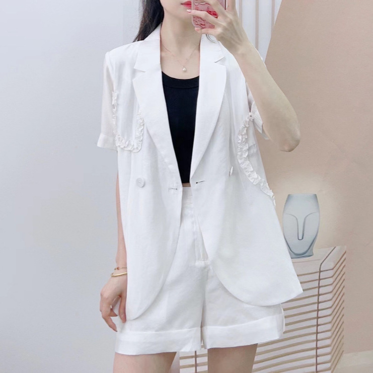 346【Available for Sale at the Store】Summer Top, Suit, and Shorts Two-Piece Set 232346/D2