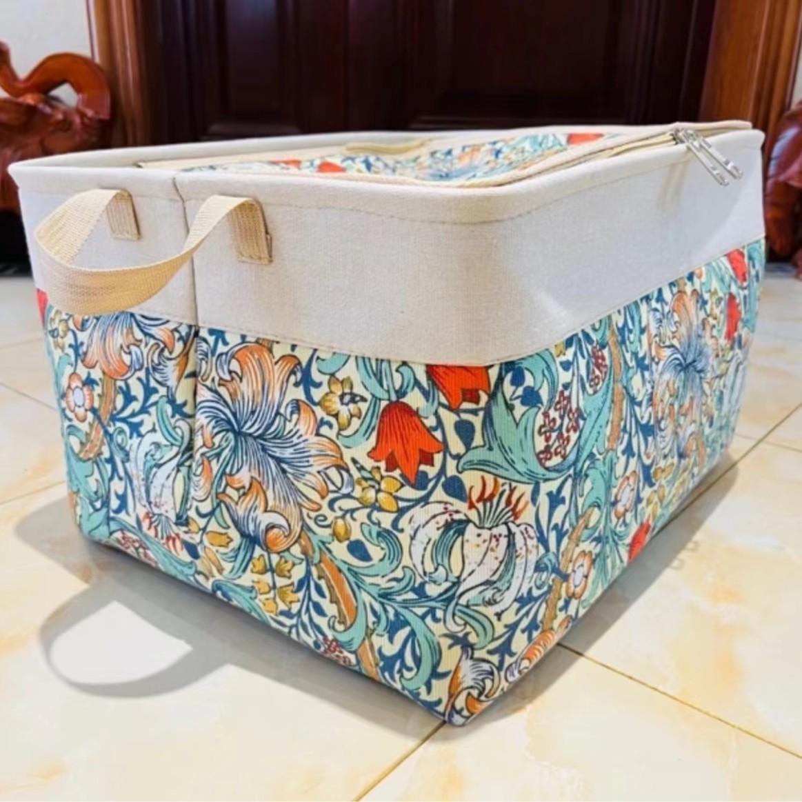 60리터 백합+뚜껑 45*35*30