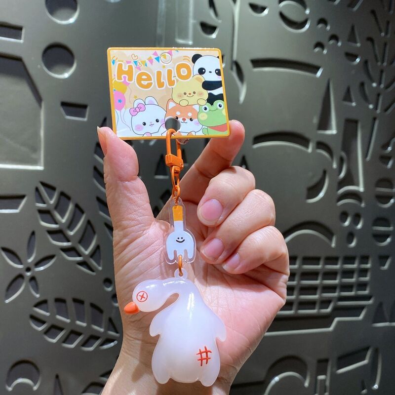 Creative Roast Chicken Uv Color-Changing Roast Duck Keychain Gift Pendant for Best Friends, Bag Charm, Student Backpack Decoration