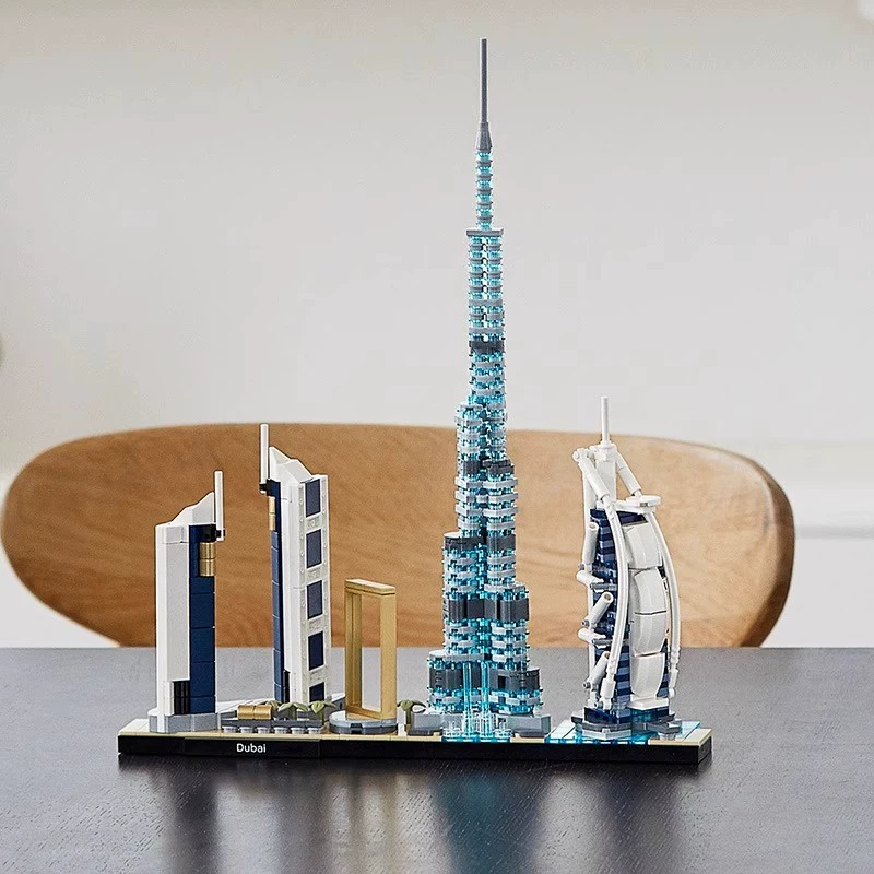 Совместимо с Lego Shanghai Skyline 21039 London 21034 Dubai 21052 Tokyo 21051 Конструктор строительные блоки игрушки