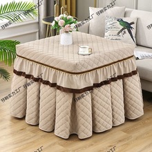 耐用款电炉罩套烤火炉罩电炉罩正方形电炉罩加绒加厚北欧风毛绒