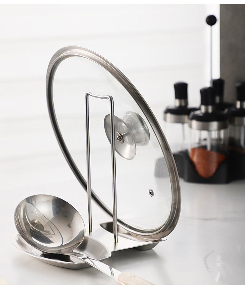 加厚不锈钢锅盖架汤勺架 厨房置物架带接水盘多用途收纳架小工具.jpg