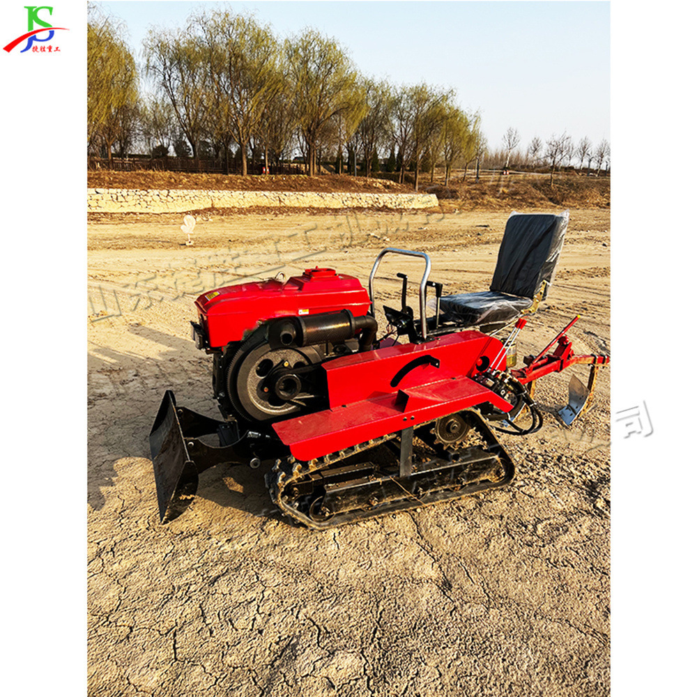 Farmland Tiller Agro-pastoral zanja bulldozer todo en uno pequeño arrozales de cuatro tracciones