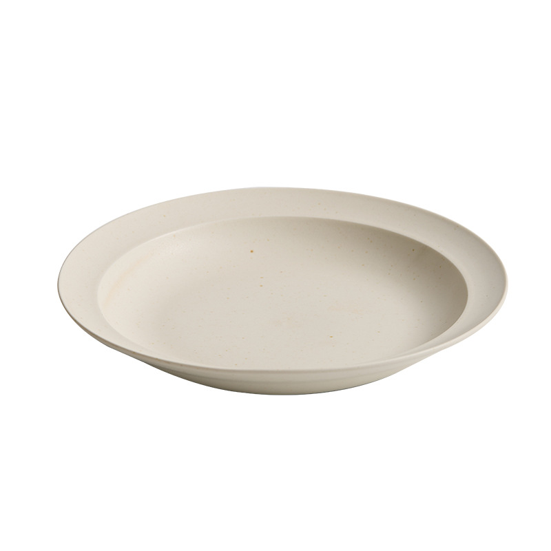 Platos de cerámica de estilo japonés con platos de comida occidentales platos de carne de vaca y cordero platos de alta gama simple comercial