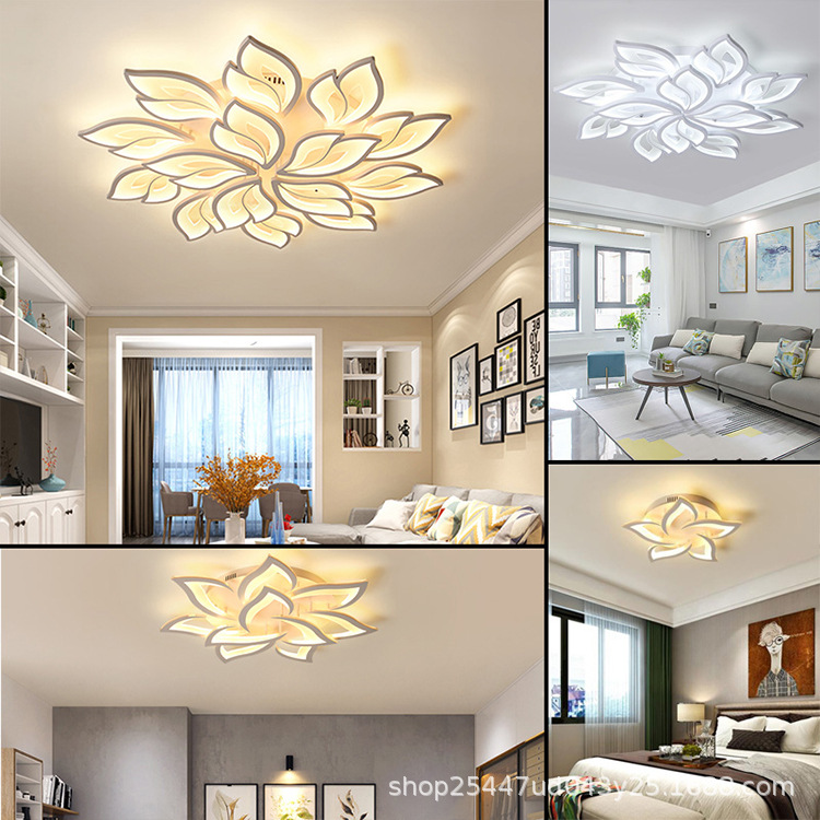 2023 nórdico nueva sala de estar lámpara creativa hogar moderno ambiente comedor dormitorio 110vled lámpara de techo generación