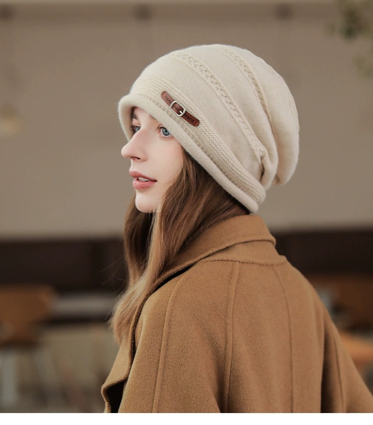 Women's Elegant Lady Simple Style Solid Color Eaveless Wool Cap display picture 3