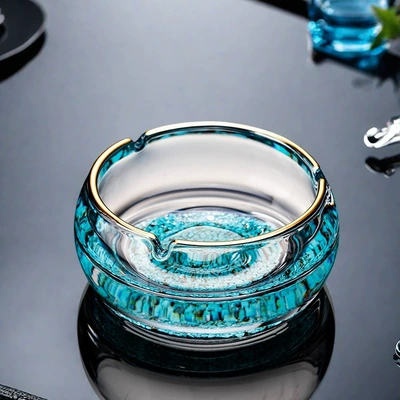 Creative Stylish Large Size — Car ashtray - thick-large-size-phnom-penh-turquoise-ashtray