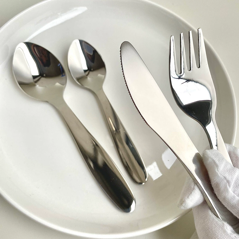 Children's set stainless steel, tableware, spoon, 4 piece set