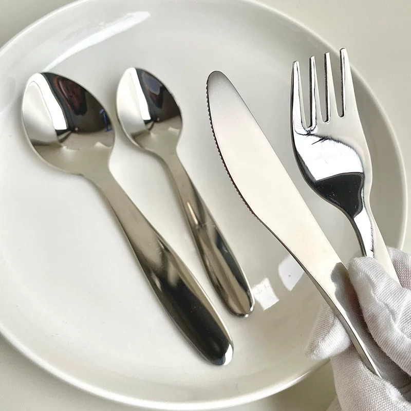 Children's set stainless steel, tableware, spoon, 4 piece set