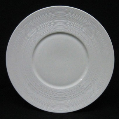 Vajilla occidental de cerámica blanca pura de Manhattan, plato para pasta y carne, taza de espresso y platillo de cerámica transfronteriza Lz.