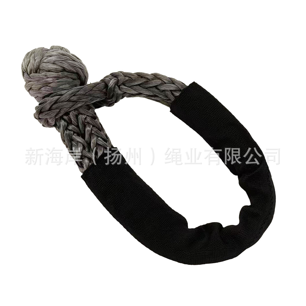 出口热销厂家10吨手工编疙瘩绳超高分子软卸扣soft shackle