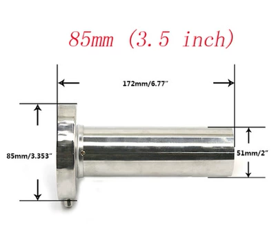 Cross-Border Automotive Universal Exhaust Pipe Silencer 304 Stainless Steel Tail Throat Muffler (Exhaust manifold) - 35-inch