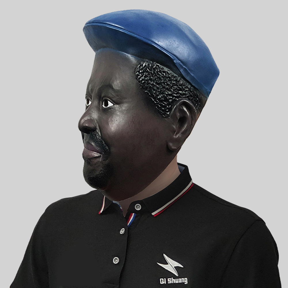 ケニアの黒人向け面白い映画やテレビの仮面、仮装舞踏会、越境ライブ配信用マスク、ハロウィンパーティーのいたずら小道具