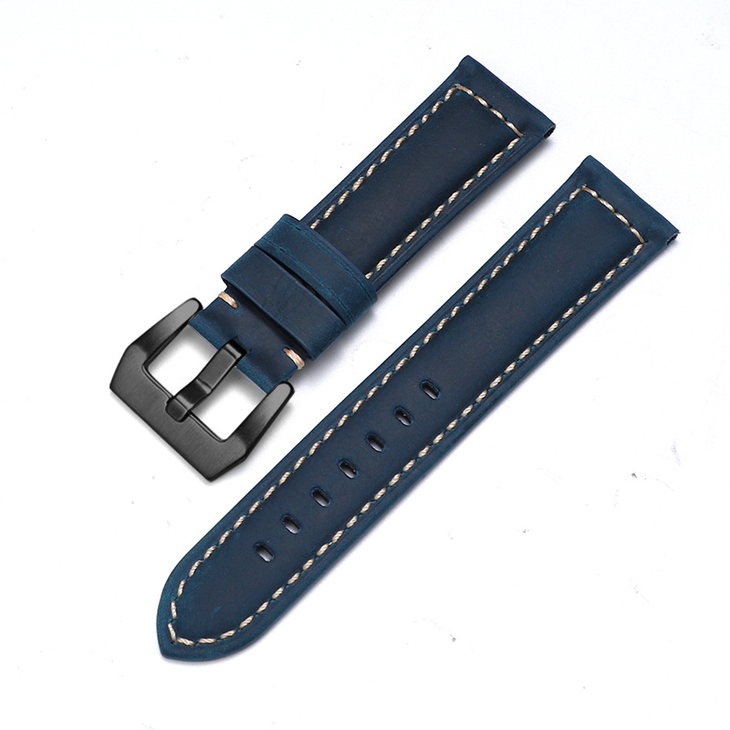 Aplicable iwatch correa de cuero genuino Apple correa de reloj applewatch8 Huawei GT3 Samsung S1 Pena Mar