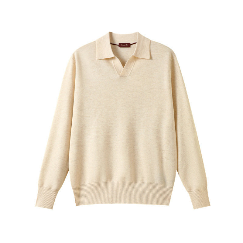 Other Sweater Polo Collar Beige