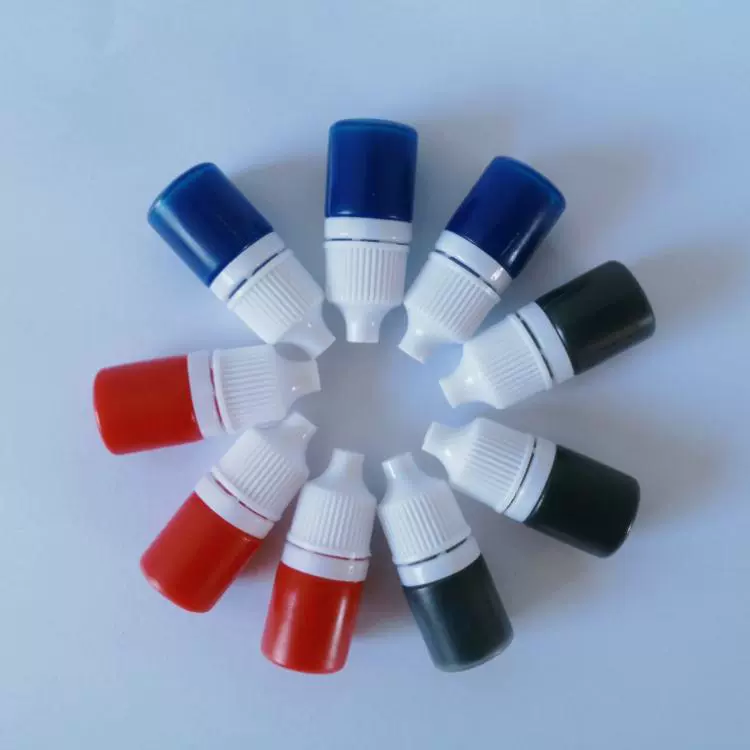 [Электронная коммерция] 3 мл Yinde хорошее светочувствительное масло для печати красный черный синий масляные чернила с уплотнением подарок для наполнения маленьких бутылок