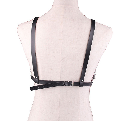 Manufacturer sells European and American sexy bondage belts, metal chains, PU sexy corsets, suspenders, belts, one-piece accessories