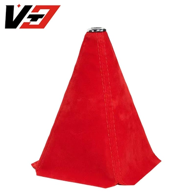 Sürətlər qutusu və əl tormozu başlıqları | Lever Dust Cover Accessories - red-suede-bright-cover-red-line