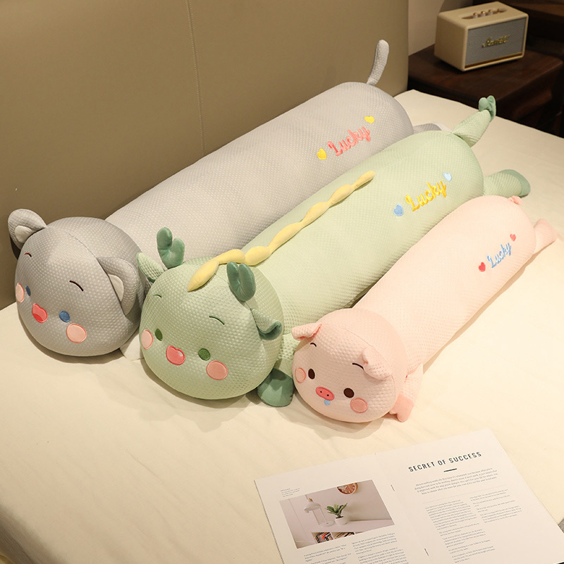 Verano Bean hipopótamo almohada para dormir niñas embarazadas piernas para dormir adultos almohada larga columna