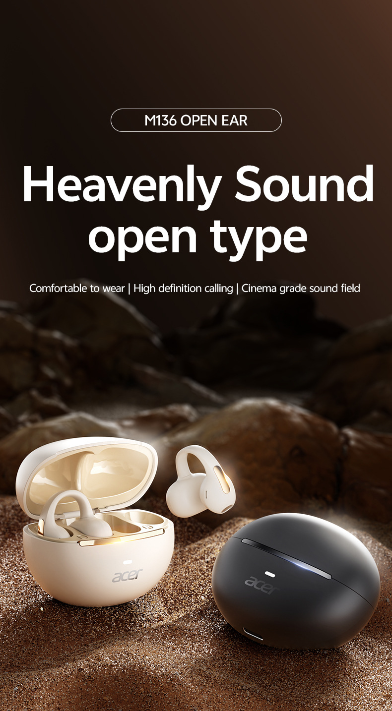 New 2025 OWS Open-Ear Earbuds – High-Fidelity, Smart AI Translation & Ear Clip Design_voghion.com