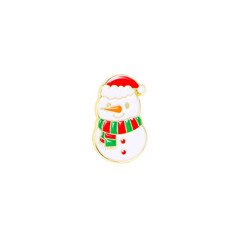 Broche de Navidad insignia de aleación caricatura adorable Santa Fe Navidad decoración de mochila escolar